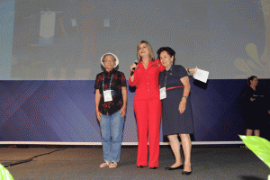 A TC Doracy; a CT Maria Clara, Presidente da ABRACICON e a segunda senhora mais idosa, da cidade de Maringá/PR