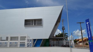 Prédio da Agência da Receita Federal em Rio Verde.(Unidade padrão, a 3ª inaugurada no País)